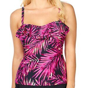 Island Escape Women's Tankini Swim Top. SIZE 8